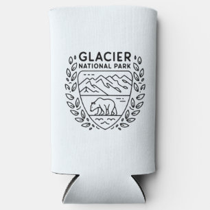 Enfriador De Latas Slim Parque nacional Glacier Emblem