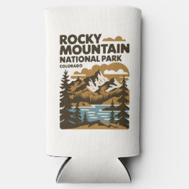 Enfriador De Latas Slim Parque nacional Rocky Mountain Colorado Vintage Ar