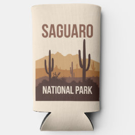 Enfriador De Latas Slim Parque nacional Saguaro Arte de viajes mínimo