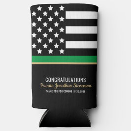 Enfriador De Latas Slim Partido de Graduación Patriótica de Entrenamiento 