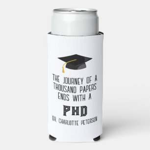 Enfriador De Latas Slim Partido personalizado de Graduación de Doctorado P