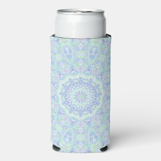 Enfriador De Latas Slim Pastel Ornate Hippie Mandala Psicodélico (Frente Agua con Gas)