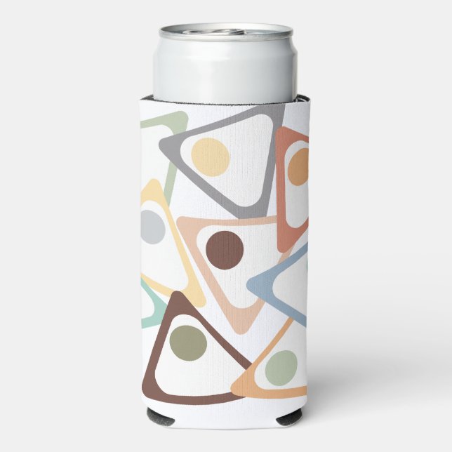 Enfriador De Latas Slim Pastel Triangles (Reverso Agua con Gas)