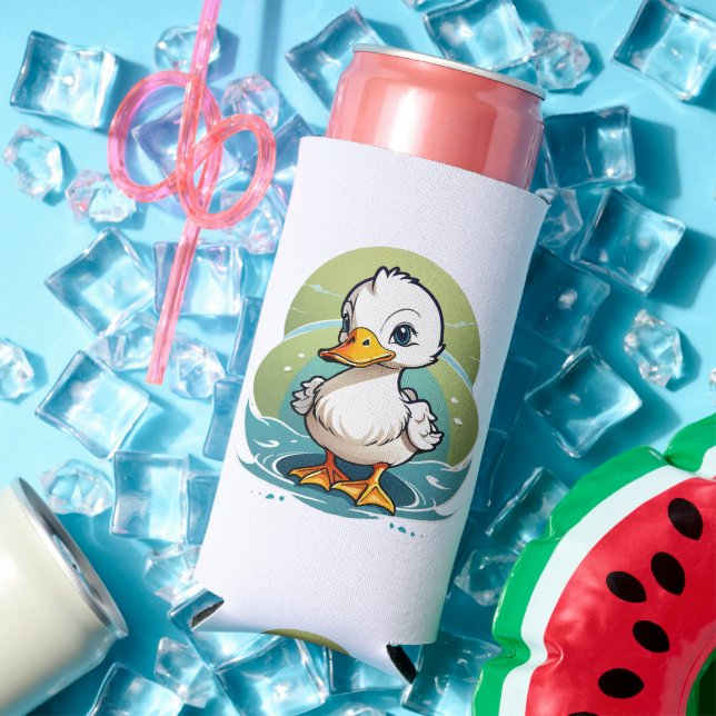 Enfriador De Latas Slim pato-blanco (Verano in situ)