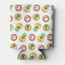 Enfriador De Latas Slim Patrón de flotación de Bulldoges franceses en pisc