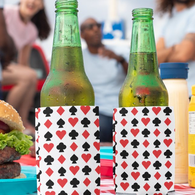 Enfriador De Latas Slim Patrón de formas de cuatro tarjetas (can cooler)