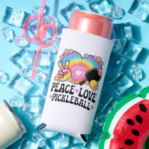 Enfriador De Latas Slim Paz Amor Pickleball