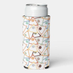 Enfriador De Latas Slim Pequeños triángulos pasteles