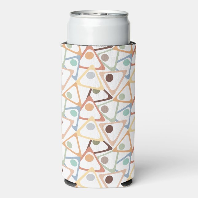 Enfriador De Latas Slim Pequeños triángulos pasteles (Reverso Agua con Gas)