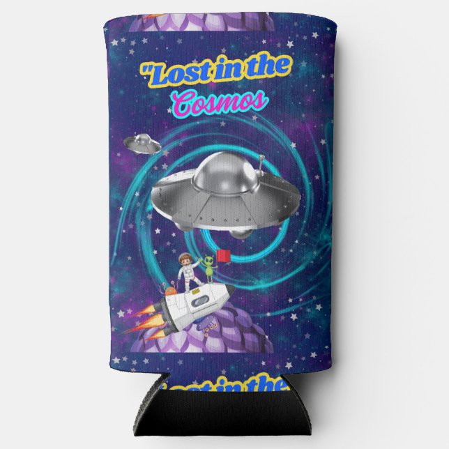 ENFRIADOR DE LATAS SLIM PERDIDOS EN LOS COSMOS (Anverso)