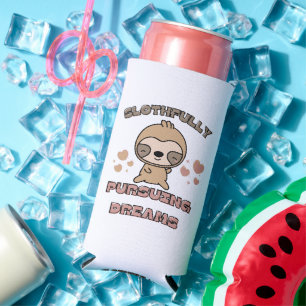 Enfriador De Latas Slim Perezoso Kawaii Chiste De Animal