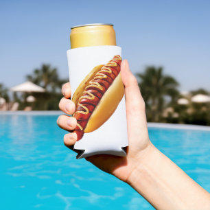Enfriador De Latas Slim perro caliente de SlipperyJoe's con ambiente de ba