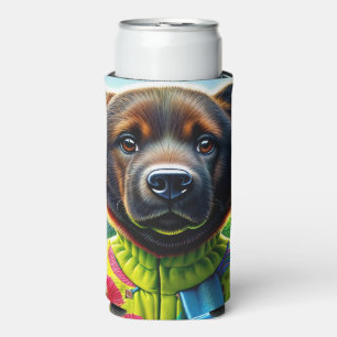 Enfriador De Latas Slim Perro lindo
