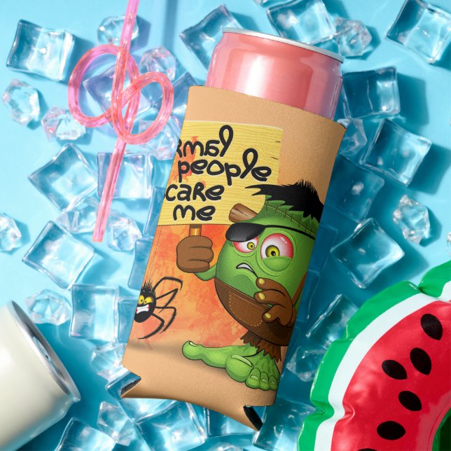 Enfriador De Latas Slim Personaje Frankenstein de 'Gente Normal Me Da Mied (Verano in situ)