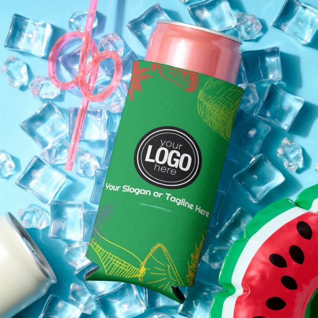 Enfriador De Latas Slim Personalizar negocio | Empresa de frutas tropicale (Verano in situ)