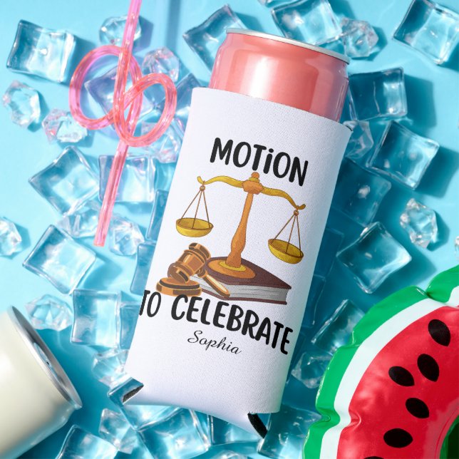 Enfriador De Latas Slim Personalized funny  law graduate  (Verano in situ)