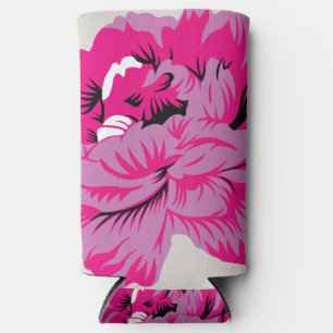 Enfriador De Latas Slim planta, flor, pétalo, rosa, magenta, fuente, patró