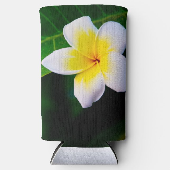 Enfriador De Latas Slim plumeria (Anverso)