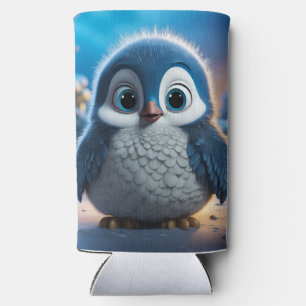 Enfriador De Latas Slim Poncho - Un pingüino suave