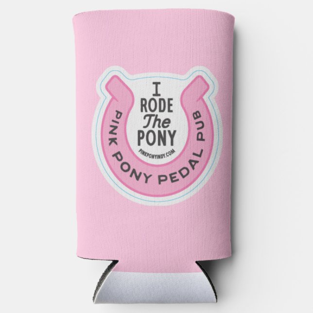 Enfriador De Latas Slim Pony Pedal Pink Pub Indy (Anverso)