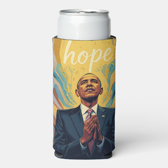 Enfriador De Latas Slim President Barack Obama and the Message of Hope  (Frente Agua con Gas)