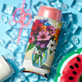 Enfriador De Latas Slim Pretty Floral Art