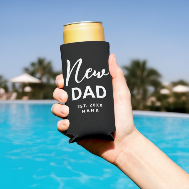 Enfriador De Latas Slim Primera vez que un nuevo papá se establece persona (Piscina in situ)
