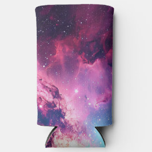 Enfriador De Latas Slim Purpurina espacial galaxia nebulosa universo rosa 