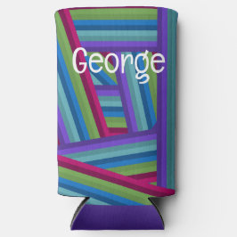 Enfriador De Latas Slim Rainbow Crisscross