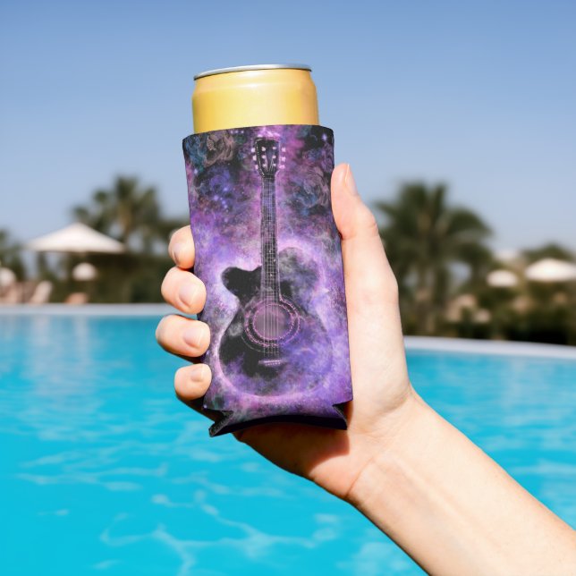 Enfriador De Latas Slim Refrigerador de bebidas de guitarra musical (Piscina in situ)