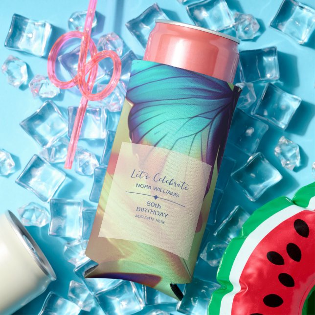 Enfriador De Latas Slim Refrigerador de bebidas de mariposa (Verano in situ)