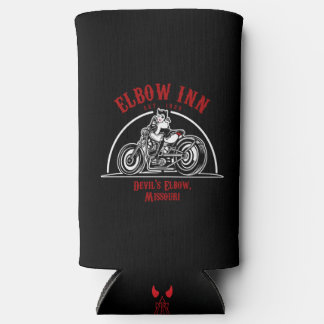 Enfriador De Latas Slim Refrigerador de bebidas oficial de Elbow Inn® Bike