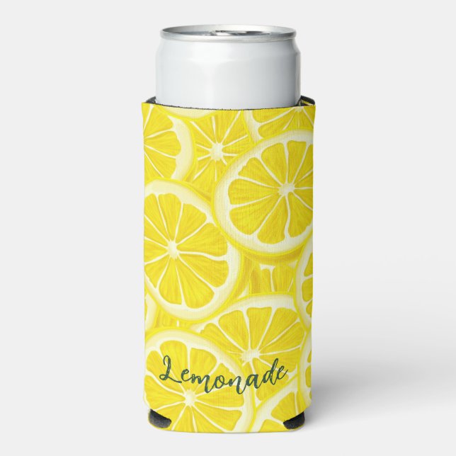 Enfriador De Latas Slim Refrigerador de bebidas Seltzer de Diseño de Lemon (Frente Agua con Gas)