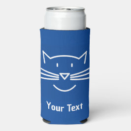 Enfriador De Latas Slim Refrigerador de bebidas Seltzer de Whiskers Face d
