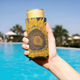 Enfriador De Latas Slim Refrigerador de bebidas Skinny del girasol grande