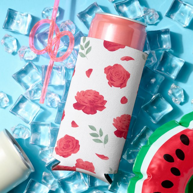 Enfriador De Latas Slim Refrigerador de flor de Rosa (Verano in situ)