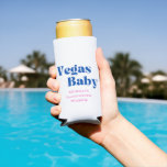 Enfriador De Latas Slim Refrigeradores de bebidas de soltería de Las Vegas<br><div class="desc">Estos refrigeradores de bebidas "Vegas baby" presentan una fuente retro y detalles de personalizable personalizados. Este refrigerador de bebidas temático de Las Vegas será una gran incorporación a sus bolsos de regalo para damas de honor. Cambie el nombre y los colores de la novia para hacerlo suyo. Compra las camisetas...</div>
