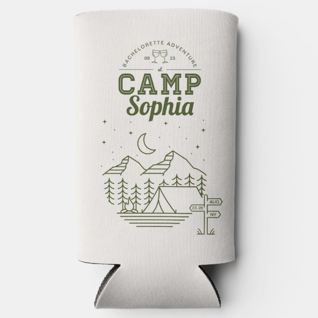 Enfriador De Latas Slim Refrigeradores de bebidas del Camp Bachelorette Pa (Anverso)