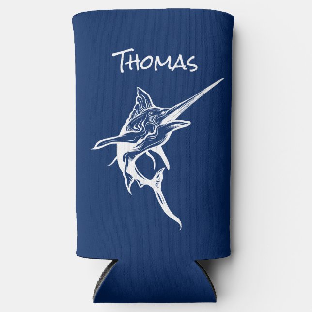 Enfriador De Latas Slim Refrigeradores de bebidas náuticos del pez espada  (Anverso)