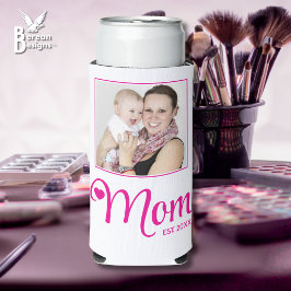 Enfriador De Latas Slim Regalo de foto personalizado para madres estableci