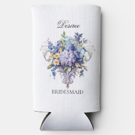 Enfriador De Latas Slim Regalo de propuesta para dama de honor con flores 