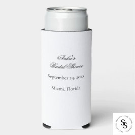 Enfriador De Latas Slim Regalo de Propuesta para Damas de Honor con Flores