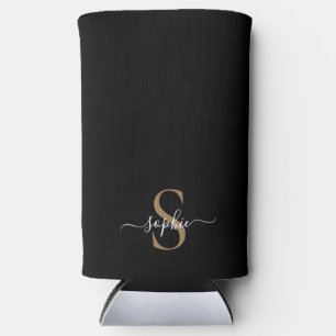 Enfriador De Latas Slim Regalo Personalizado con Nombre Escritura Elegante