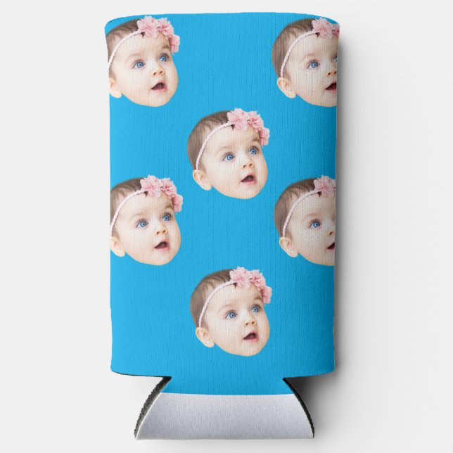 Enfriador De Latas Slim regalos de fotos personalizados graciosos solteros (Anverso)