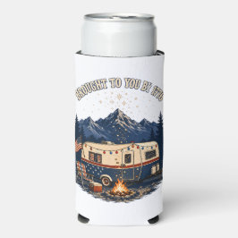 Enfriador De Latas Slim Remolque de Camping 4 de Julio Montañas