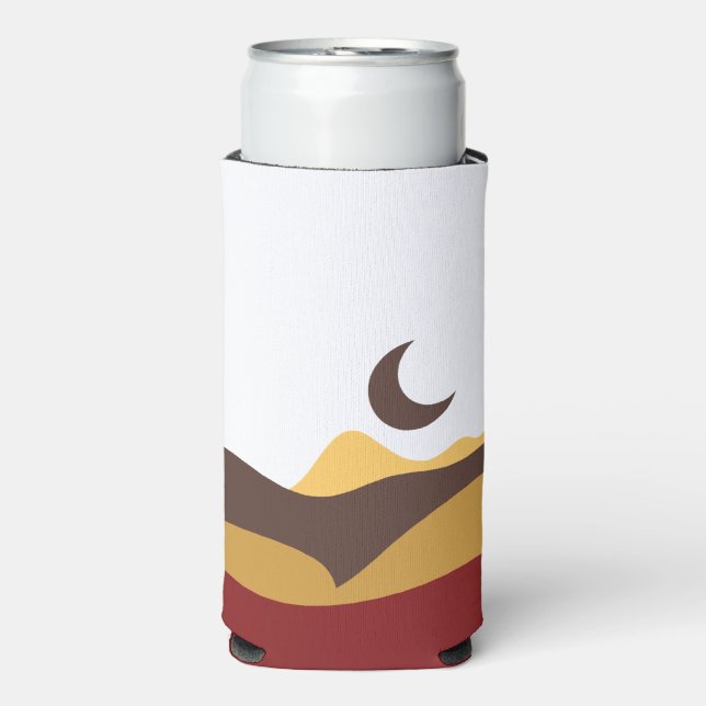 Enfriador De Latas Slim Retro Boho Moon (Frente Agua con Gas)