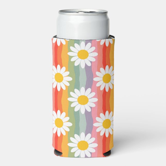 Enfriador De Latas Slim Retro Daisy (Frente Agua con Gas)