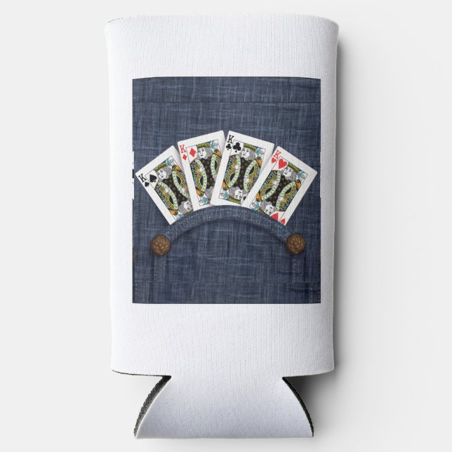 Enfriador De Latas Slim "Reyes del bolsillo" (Anverso)