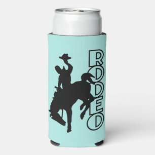 Enfriador De Latas Slim Rodeo de color y nombre personalizado