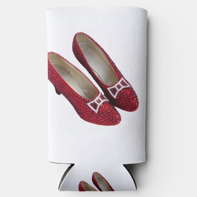 Enfriador De Latas Slim Ruby Red Slippers Zapatos Refrigerador de bebidas  (Anverso)